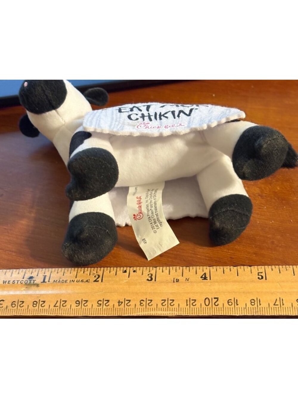 Chick-Fil-A Mini Cow Plush Eat Mor Chikin 4" Promo Restaurant Stuffed Plush 2020 - Picture 8 of 12